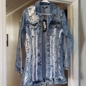 Lace Jean Jacket